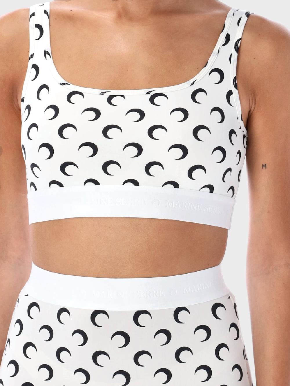 Giglio Top Cropped Marine Serre Stampata