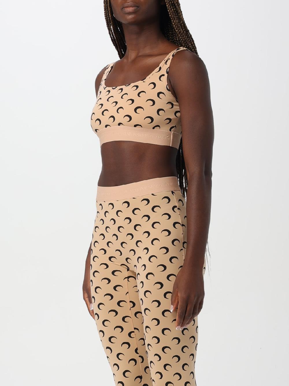 Giglio Top Cropped Marine Serre Stampata