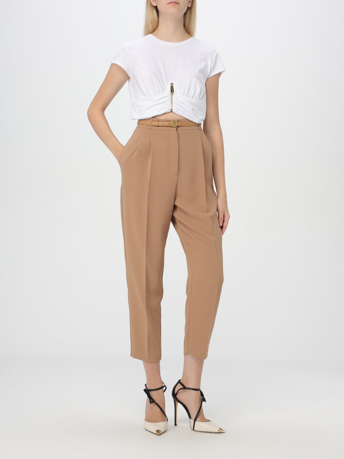 Giglio Top Elisabetta Franchi In Cotone