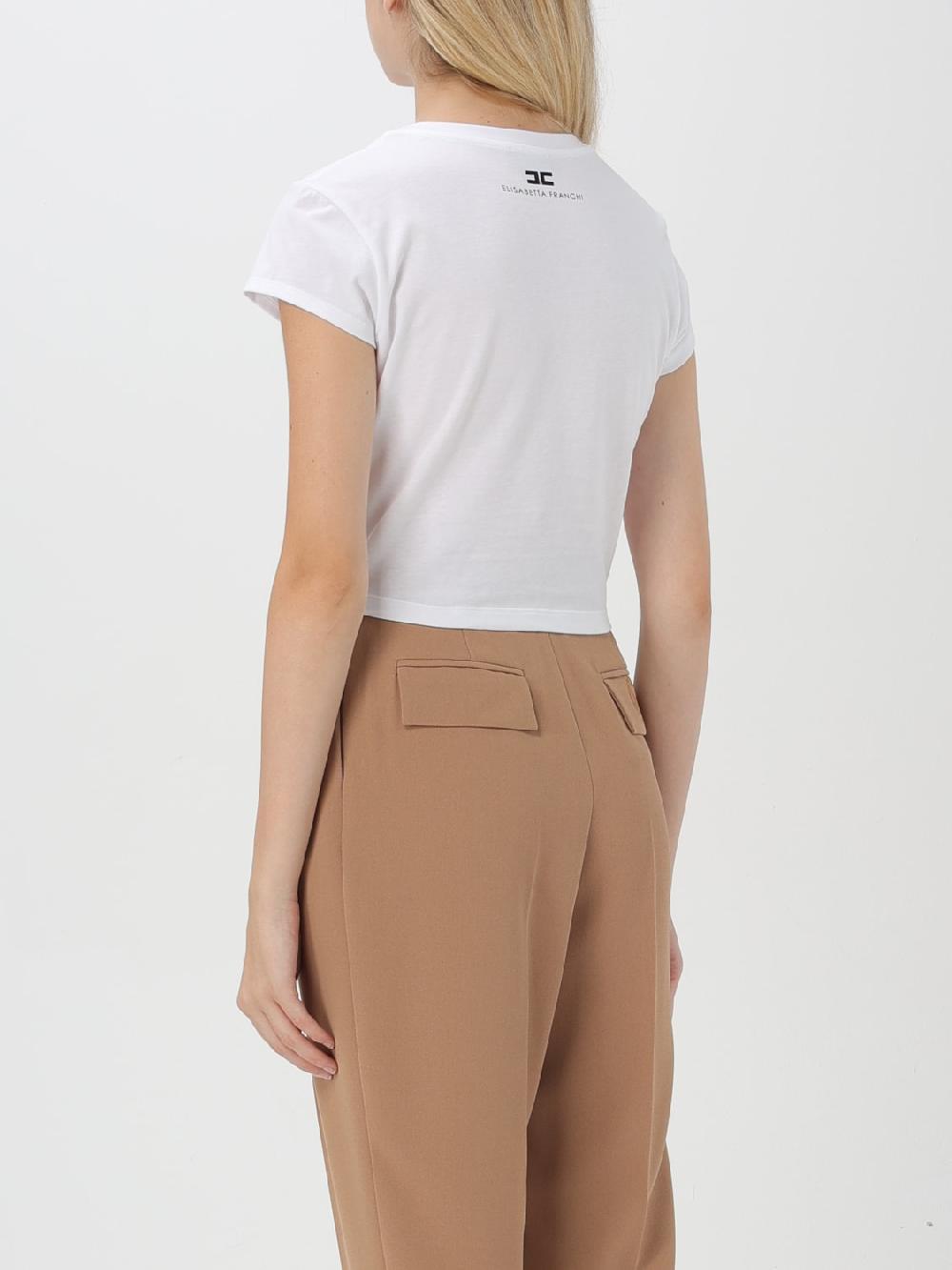 Giglio Top Elisabetta Franchi In Cotone