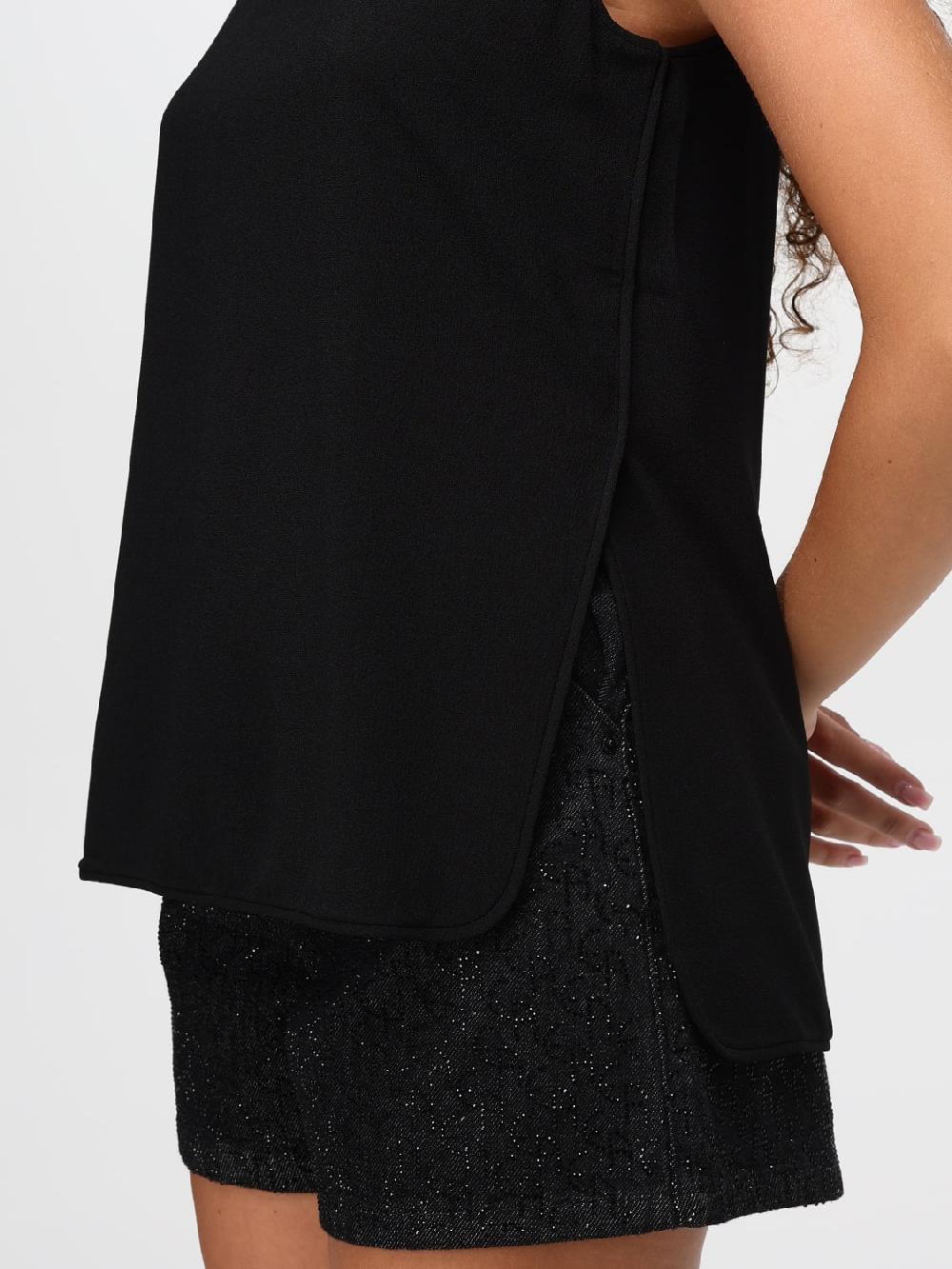 Giglio Top Emporio Armani In Jersey Stretch