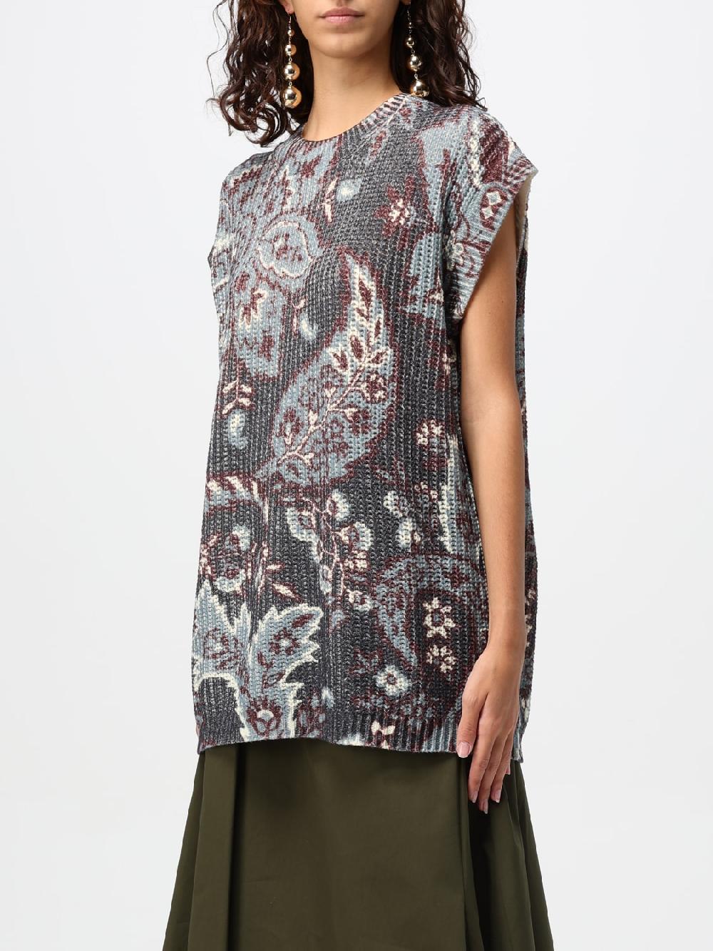 Giglio Top Etro In Lana Con Motivo Paisley