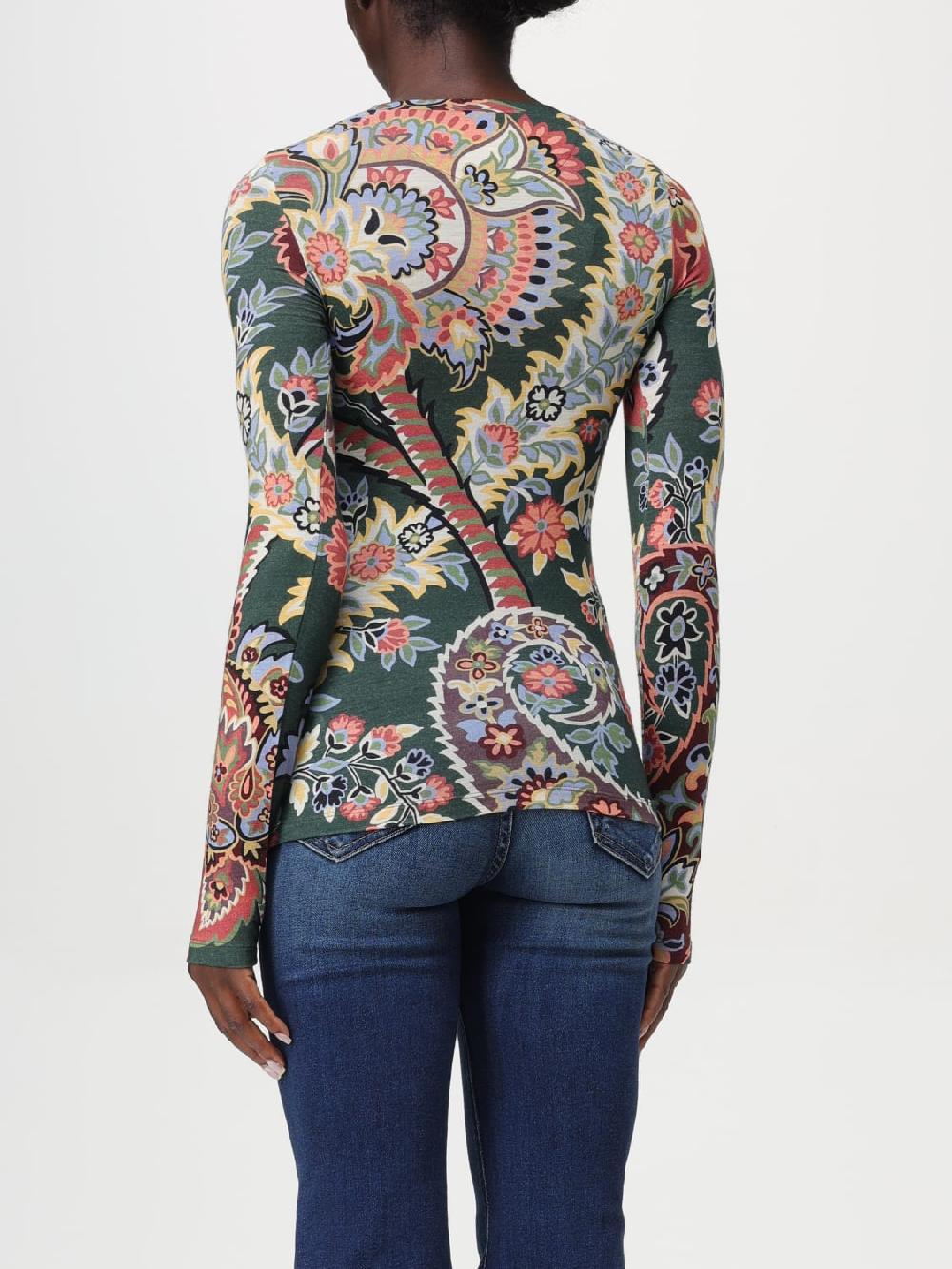 Giglio Top Etro In Misto Lana Paisley