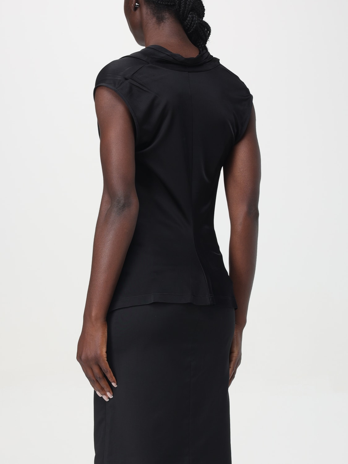 Giglio Top Helmut Lang In Viscosa Drappeggiata