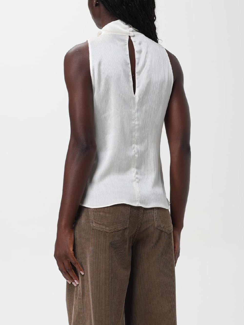 Giglio Top In Raso Drappeggiato Pinko
