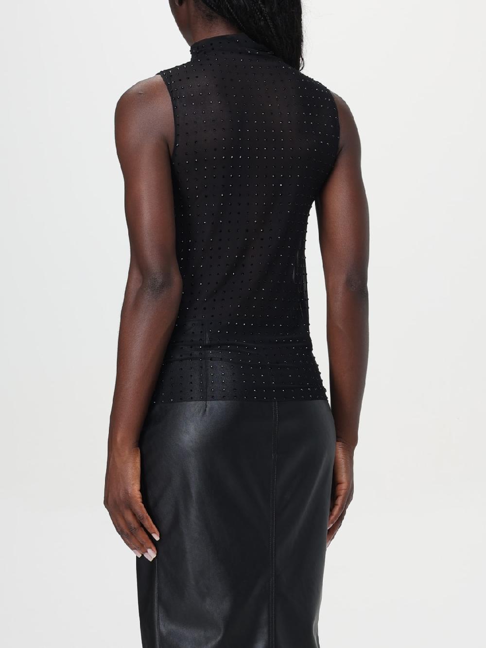 Giglio Top In Tulle Con Strass Pinko