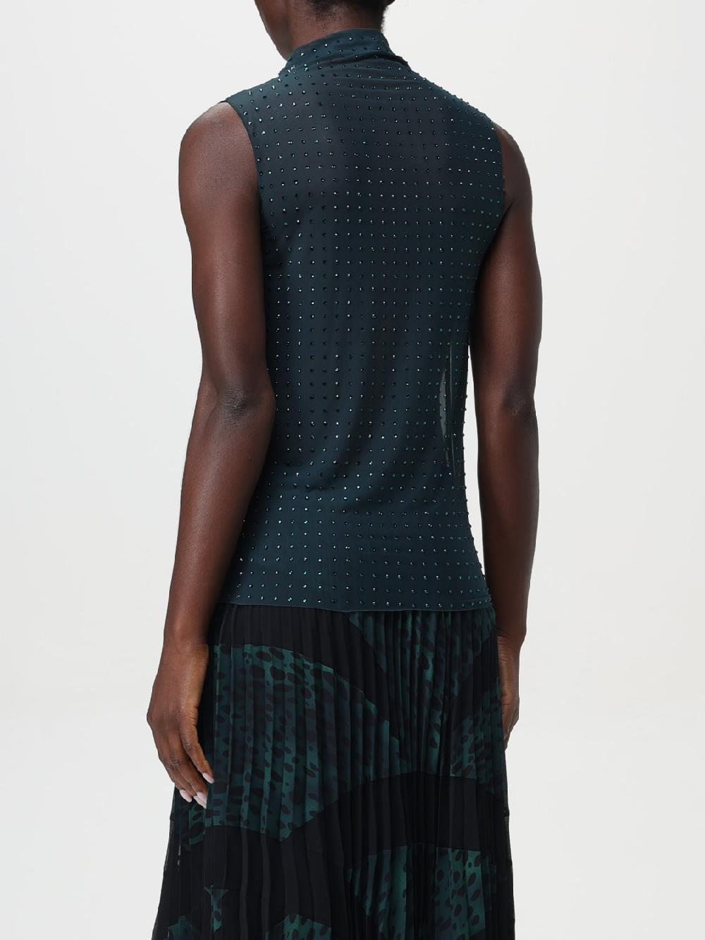 Giglio Top In Tulle Con Strass Pinko