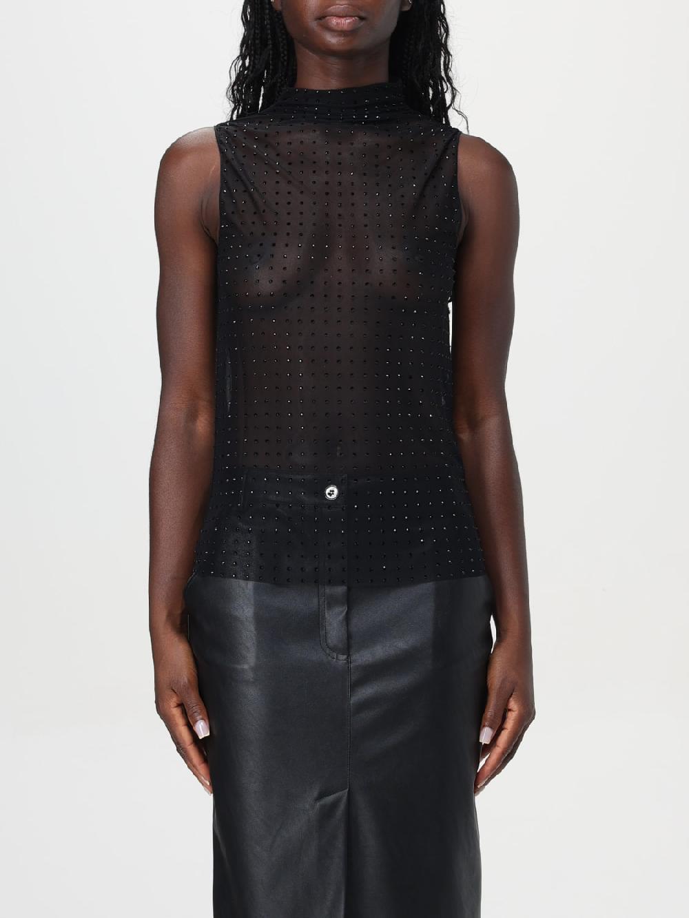 Giglio Top in tulle con strass Pinko