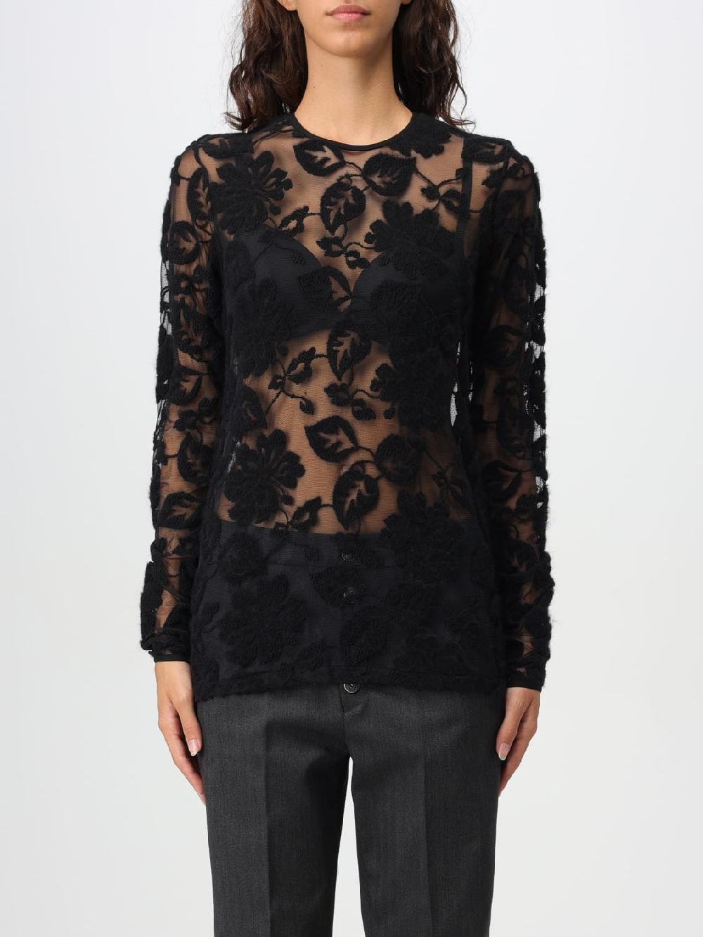 Giglio Top in tulle floreale Dondup