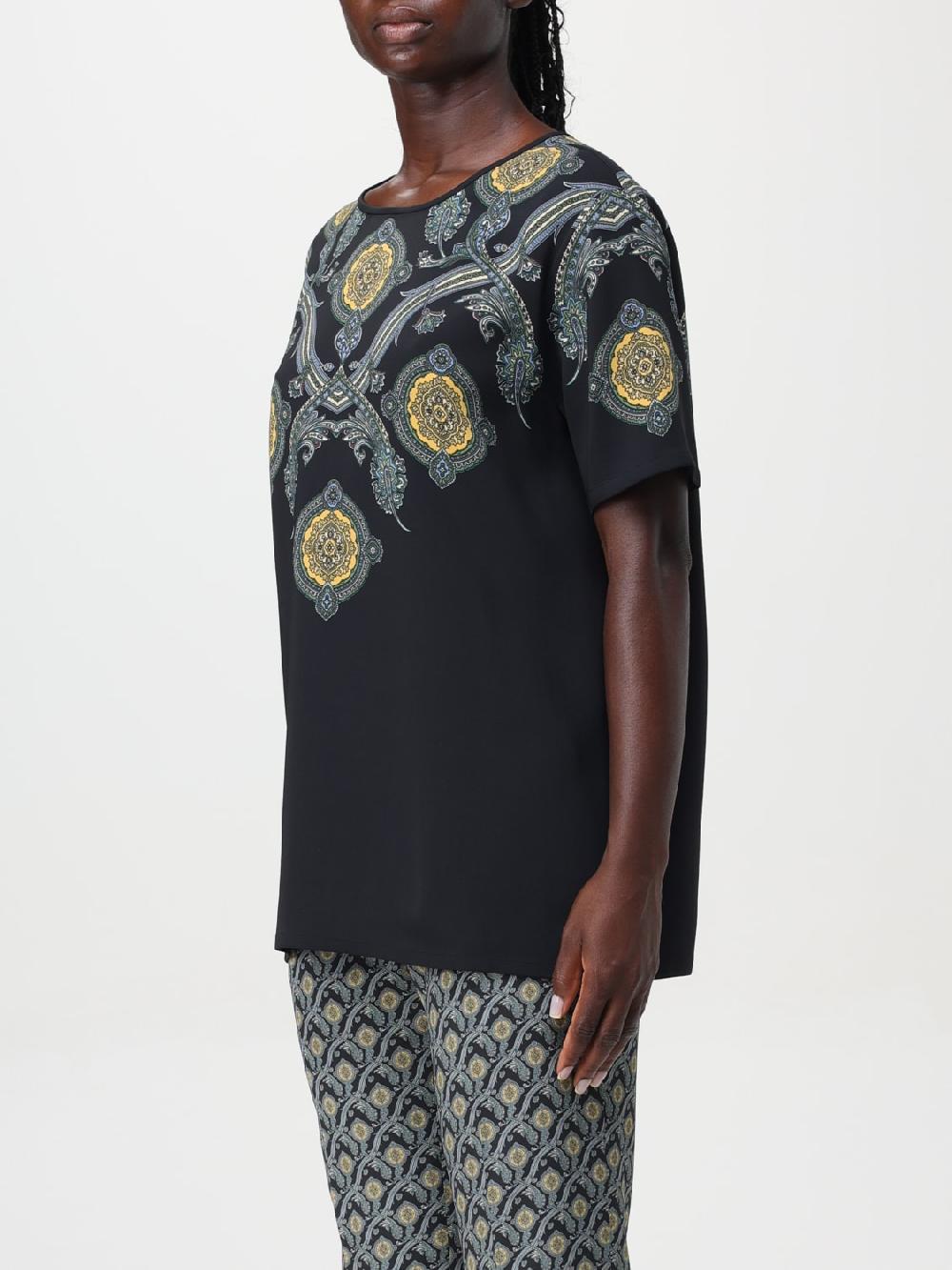 Giglio Top In Viscosa Etro A Fantasia Etnica