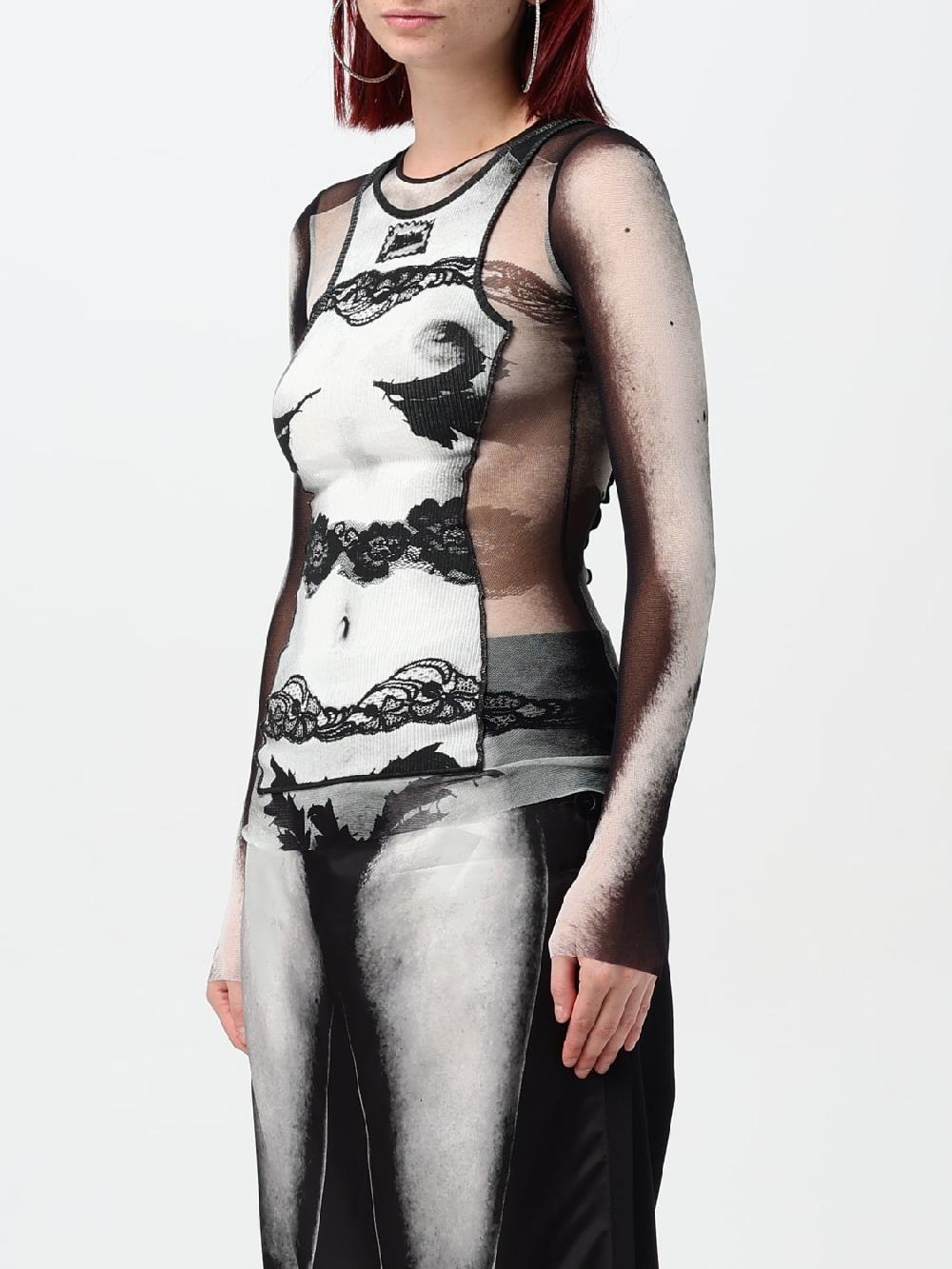 Giglio Top Jean Paul Gaultier In Cotone E Nylon