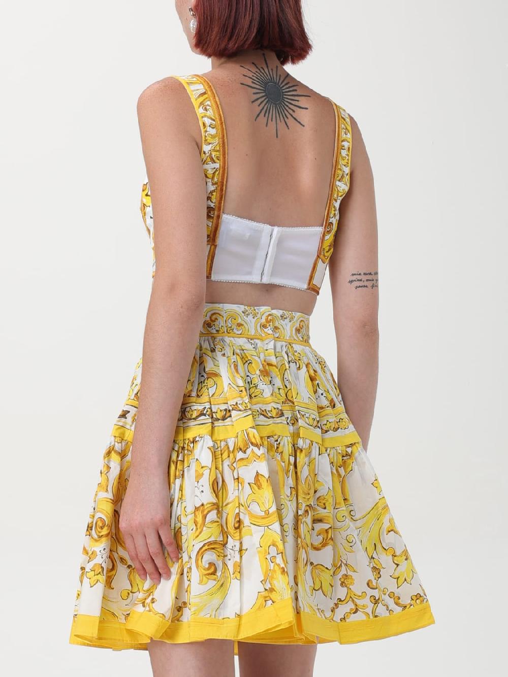 Giglio Top Maiolica Dolce & Gabbana In Cotone