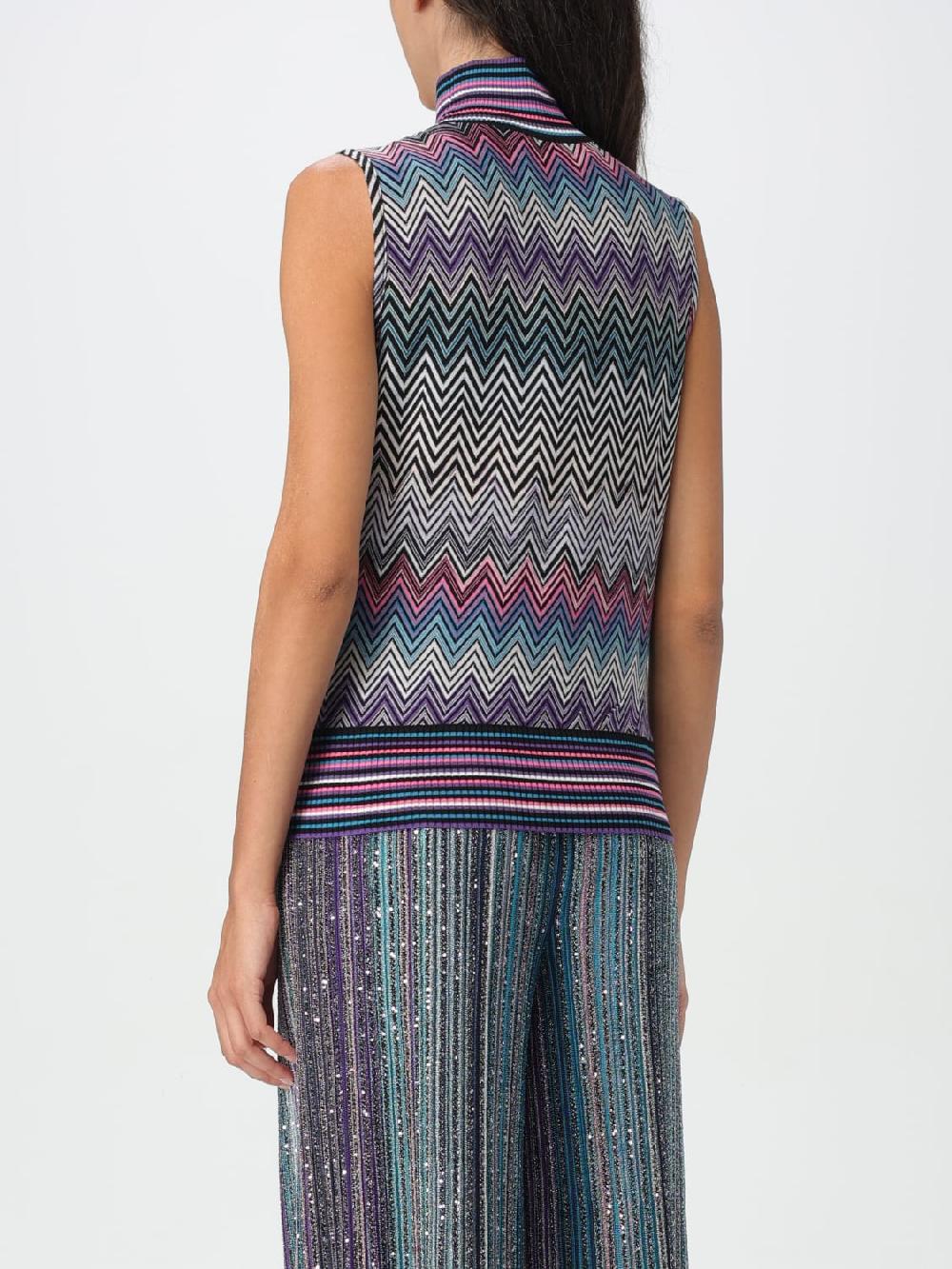 Giglio Top Missoni In Lana Zig-zag
