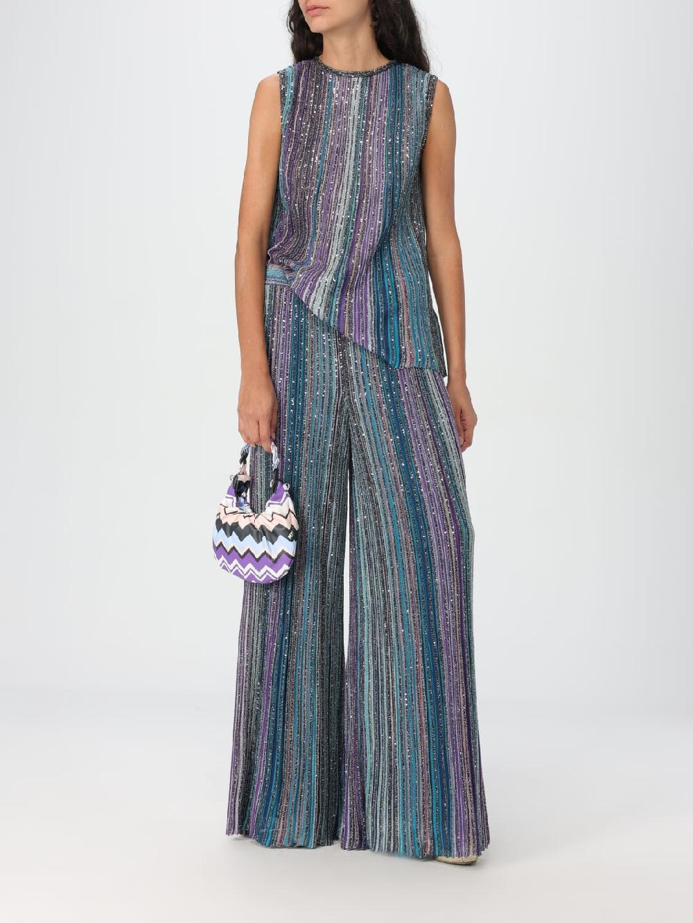 Giglio Top Missoni In Viscosa A Righe