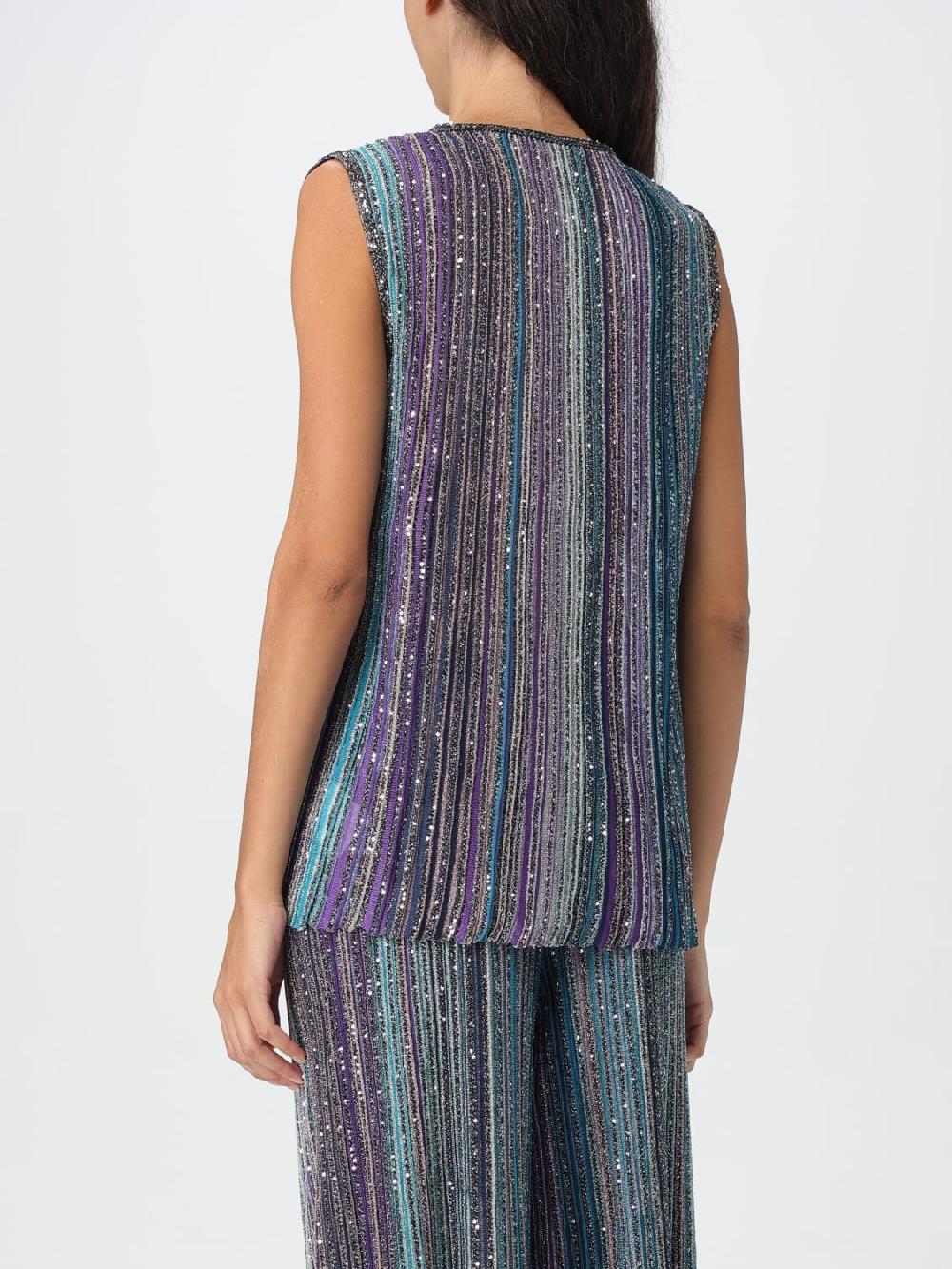 Giglio Top Missoni In Viscosa A Righe