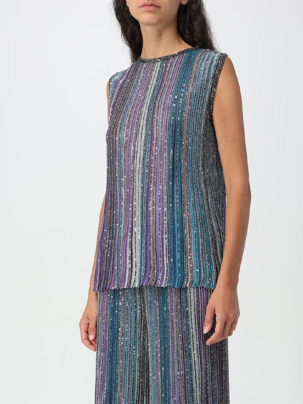 Giglio Top Missoni In Viscosa A Righe