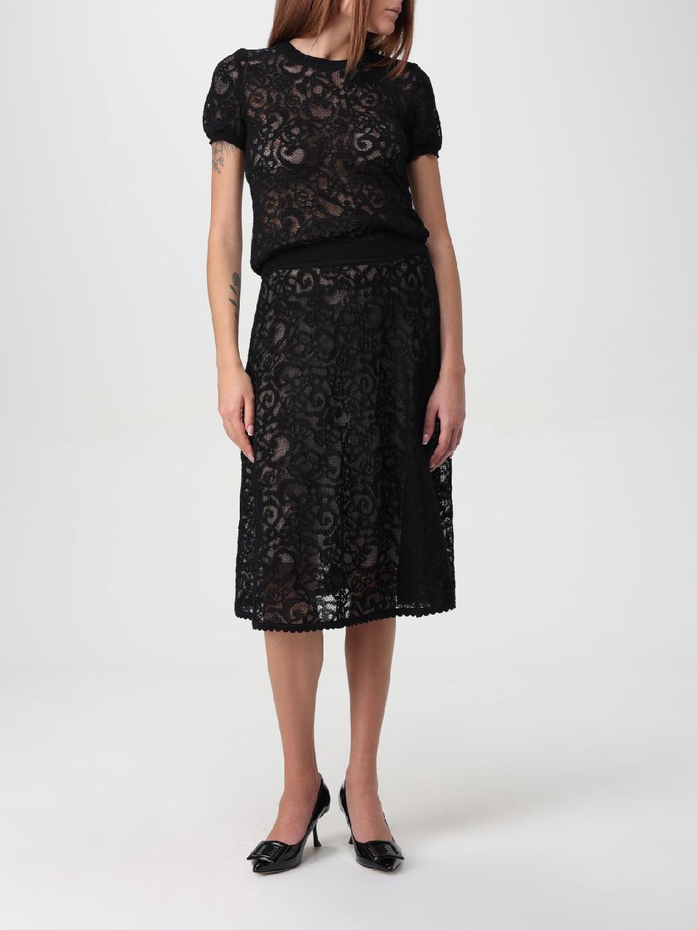 Giglio Top Moschino Couture In Cotone Stretch