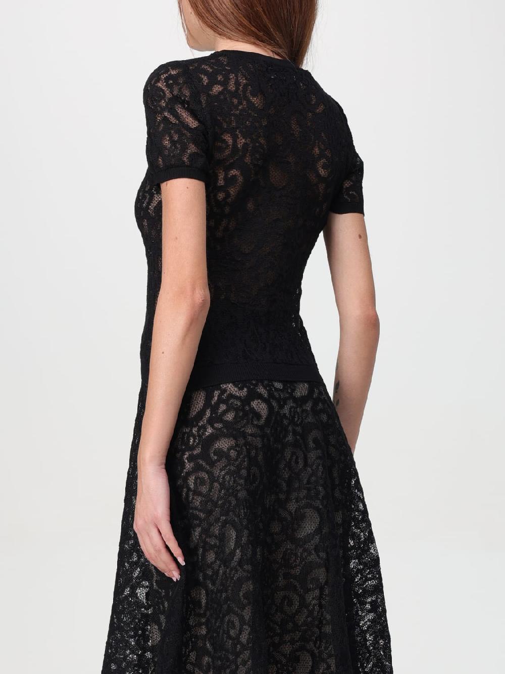 Giglio Top Moschino Couture In Cotone Stretch