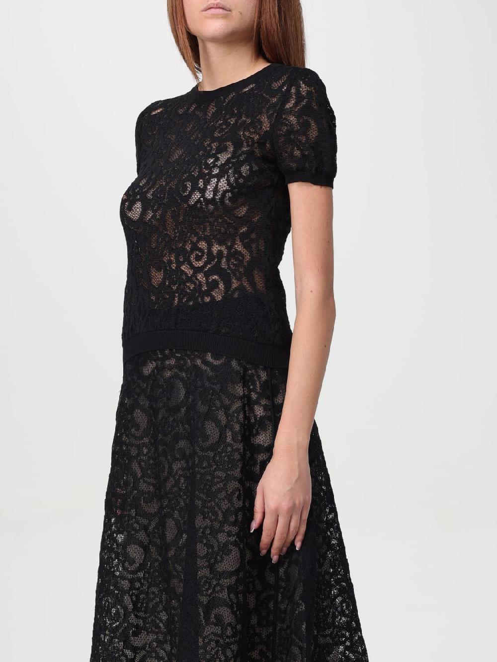 Giglio Top Moschino Couture In Cotone Stretch