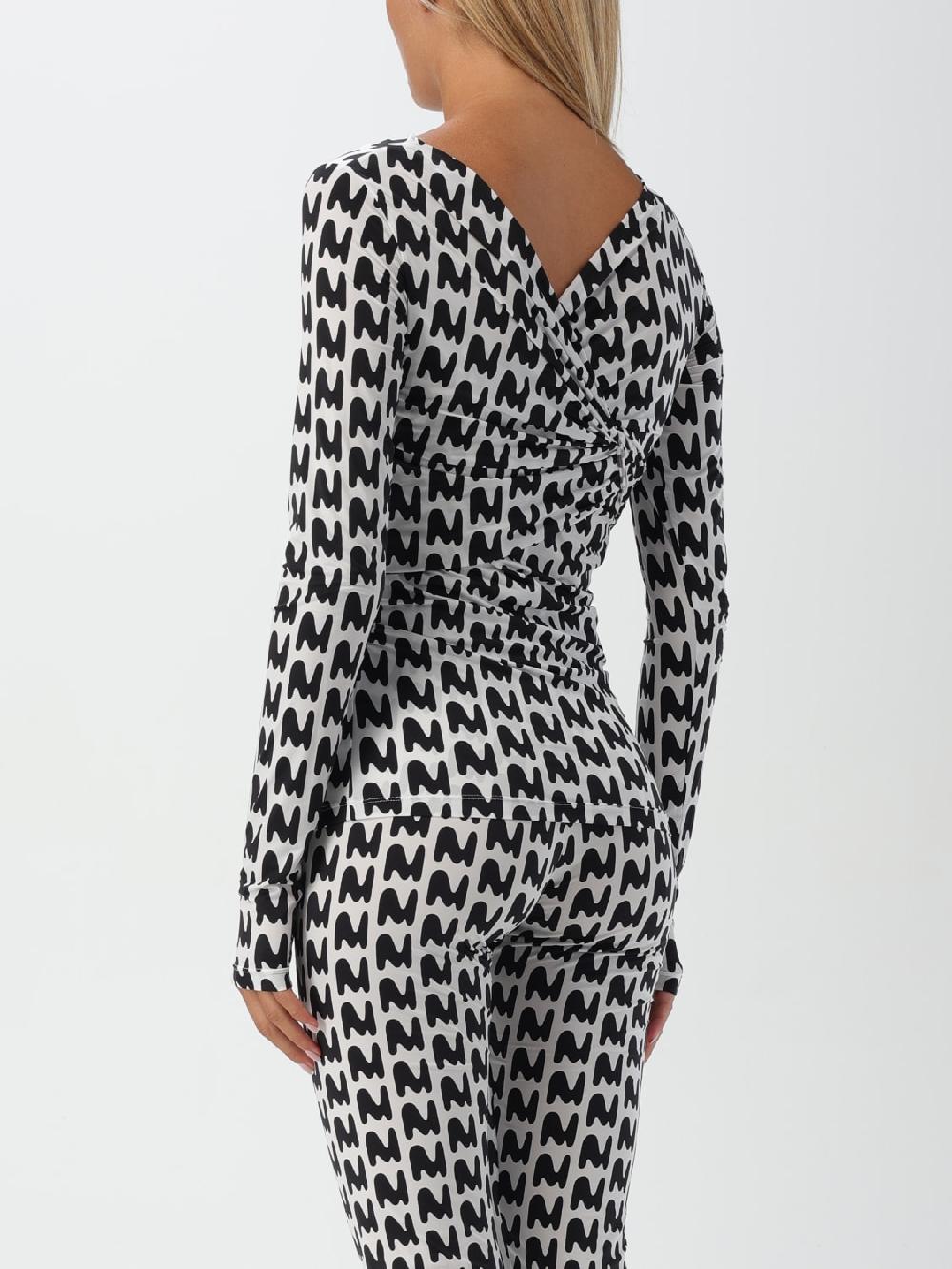 Giglio Top MSGM In Tessuto Elasticizzato Stampato