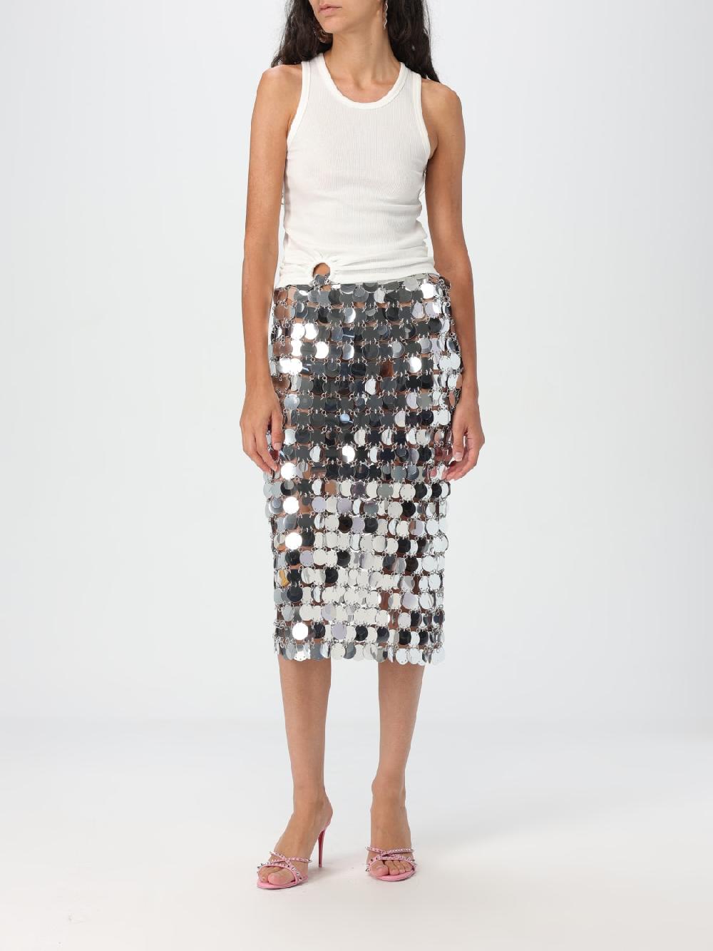 Giglio Top Rabanne In Cotone Stretch