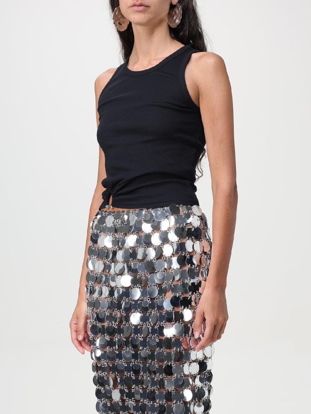 Giglio Top Rabanne In Cotone Stretch