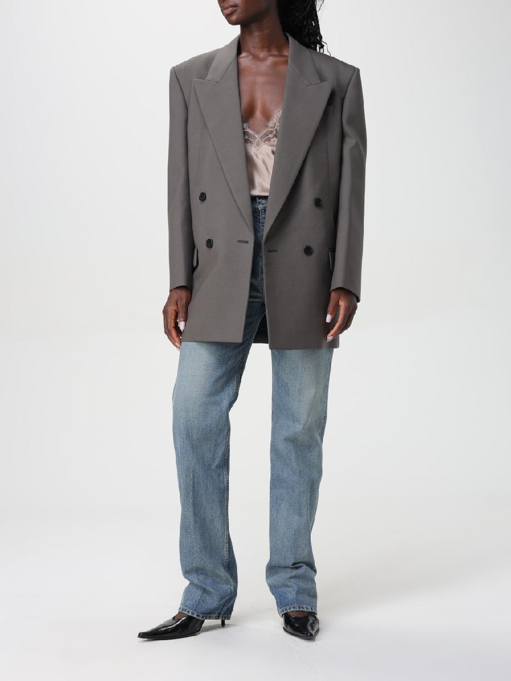 Giglio Top Saint Laurent In Seta Con Pizzo