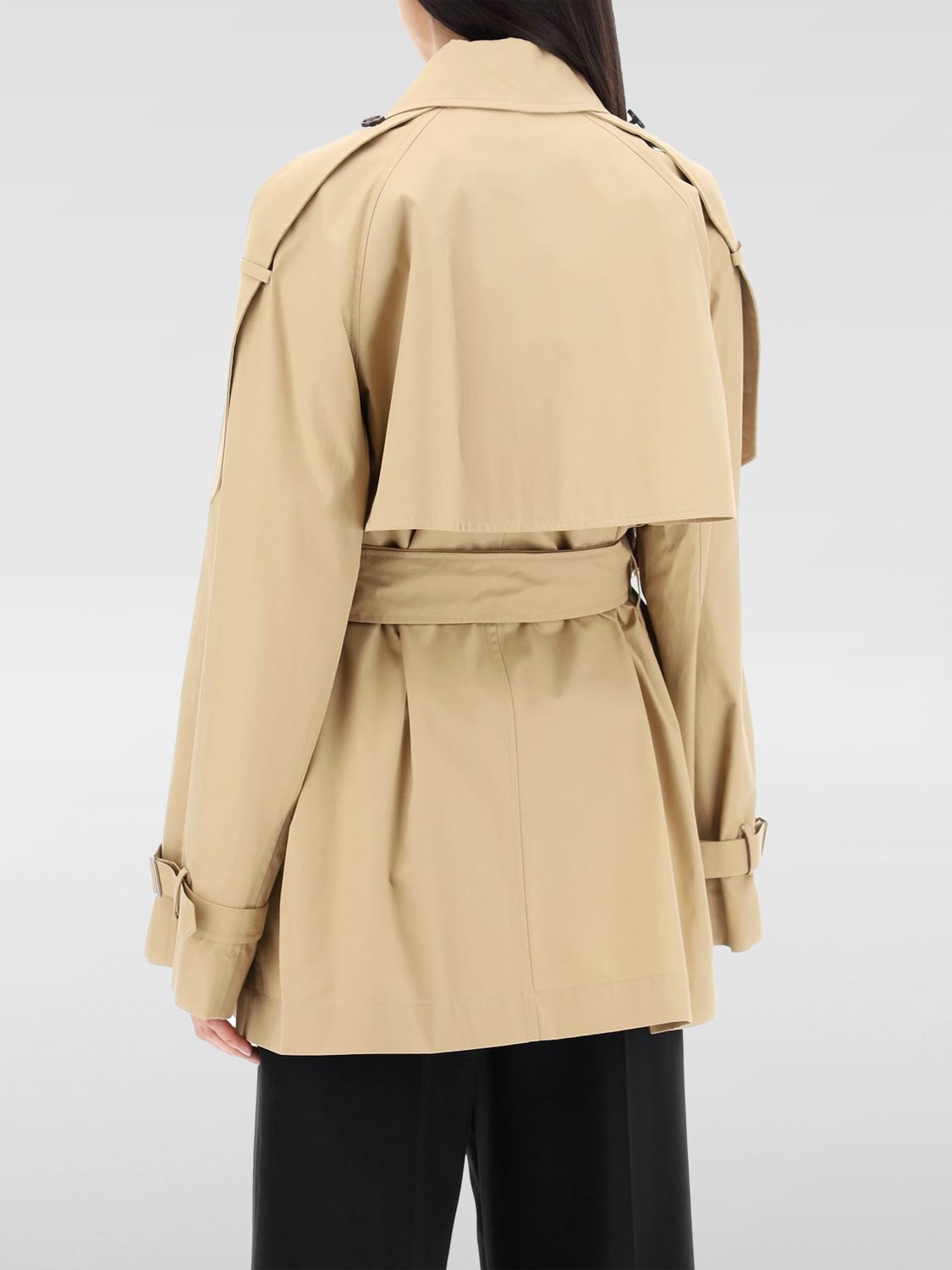 Giglio Trench A Doppiopetto Burberry In Cotone
