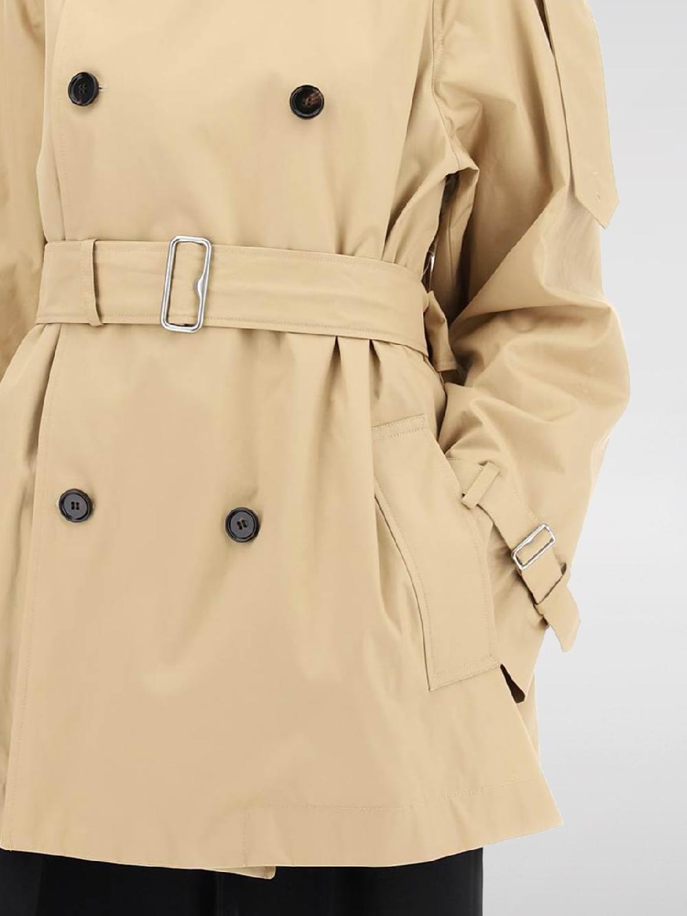 Giglio Trench A Doppiopetto Burberry In Cotone