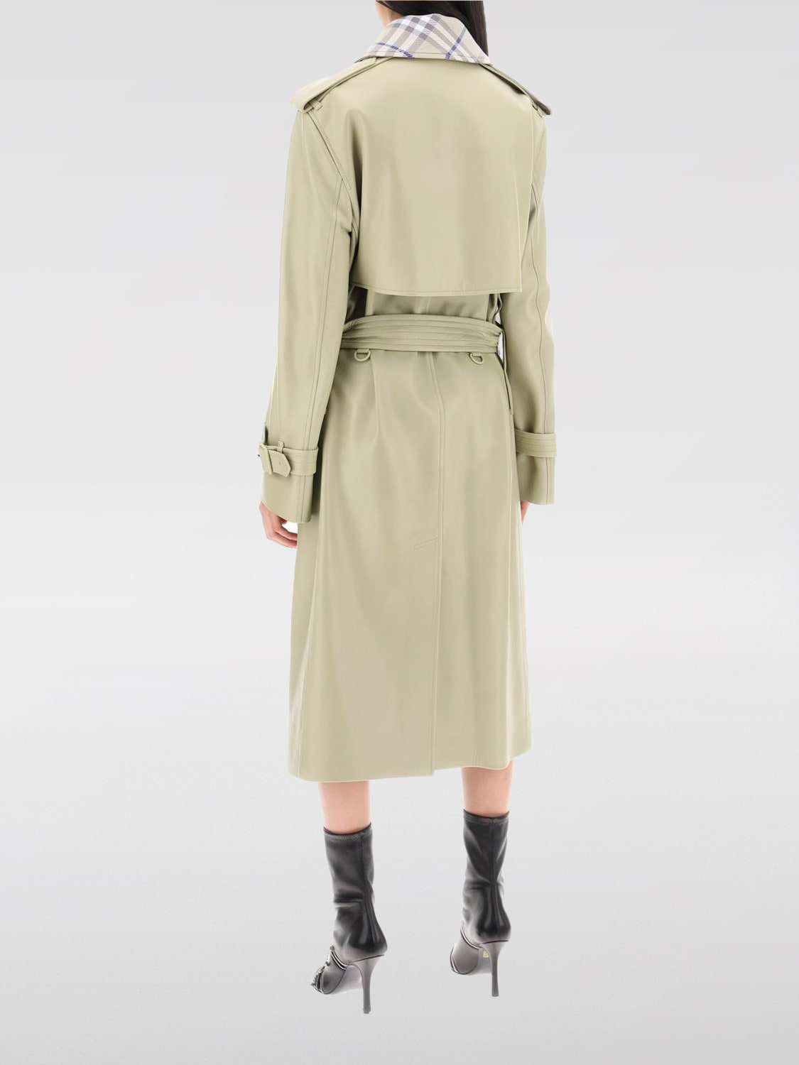 Giglio Trench A Doppiopetto Burberry In Cotone