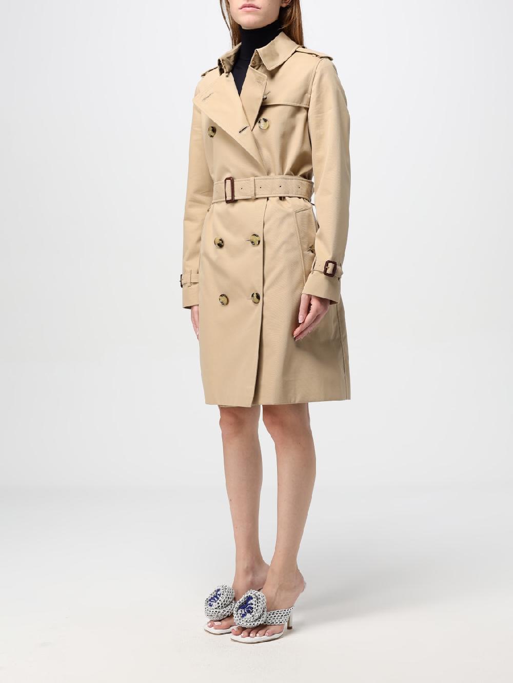 Giglio Trench A Doppiopetto Burberry In Cotone