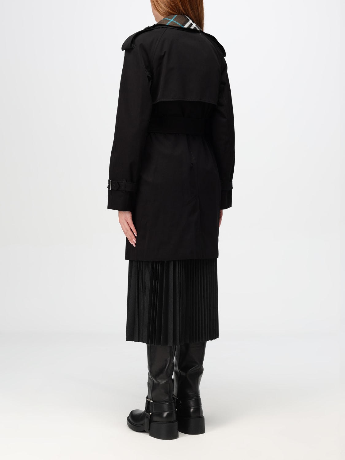 Giglio Trench A Doppiopetto Burberry In Cotone