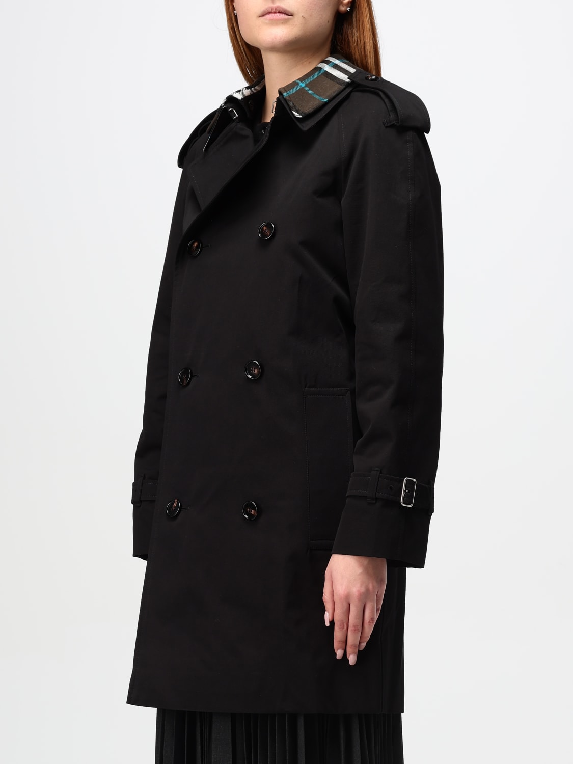 Giglio Trench A Doppiopetto Burberry In Cotone