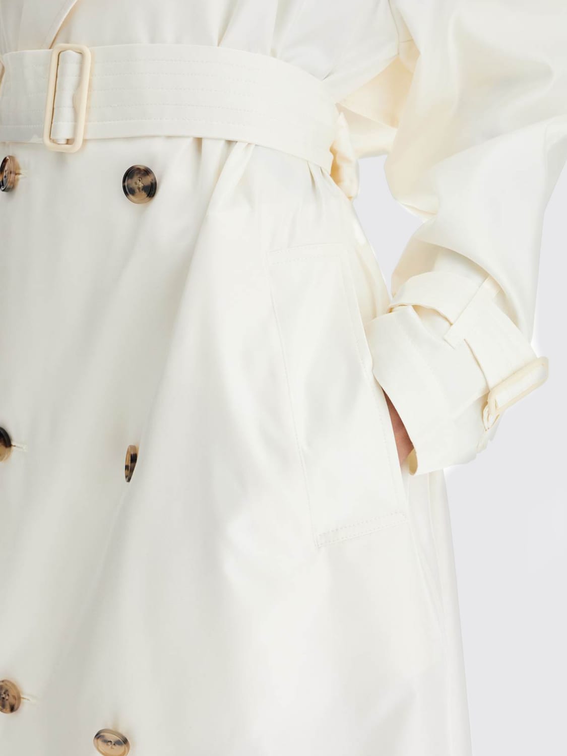 Giglio Trench A Doppiopetto Burberry In Gabardine