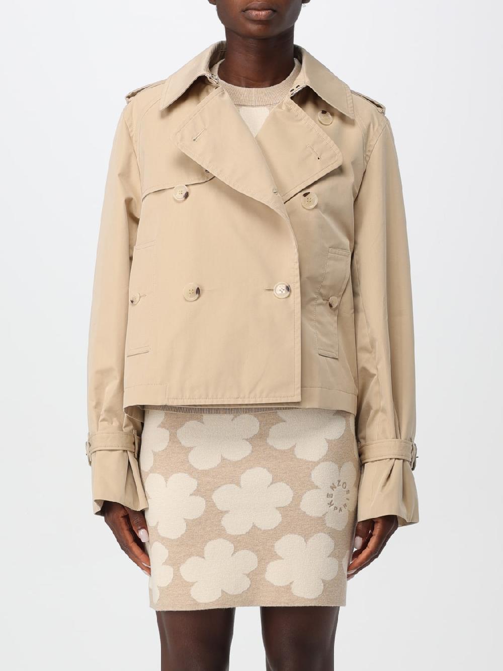 Giglio Trench a doppiopetto Kenzo in misto cotone