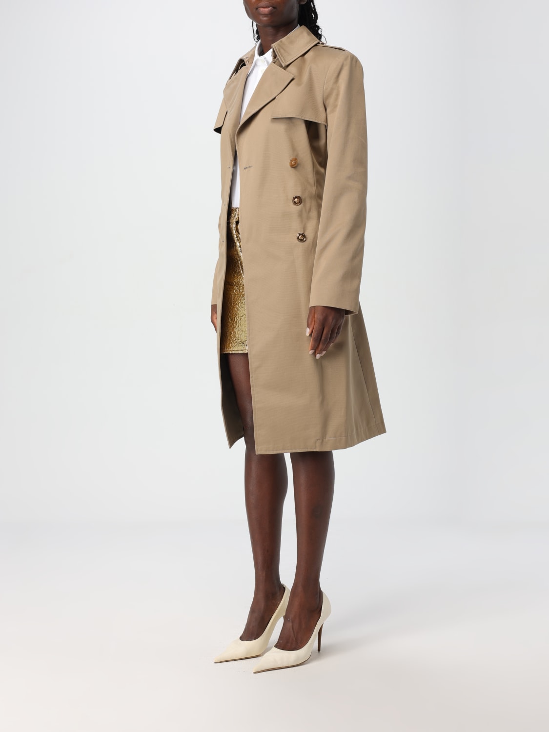 Giglio Trench A Doppiopetto Versace