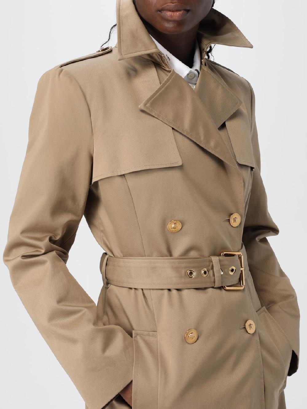 Giglio Trench A Doppiopetto Versace