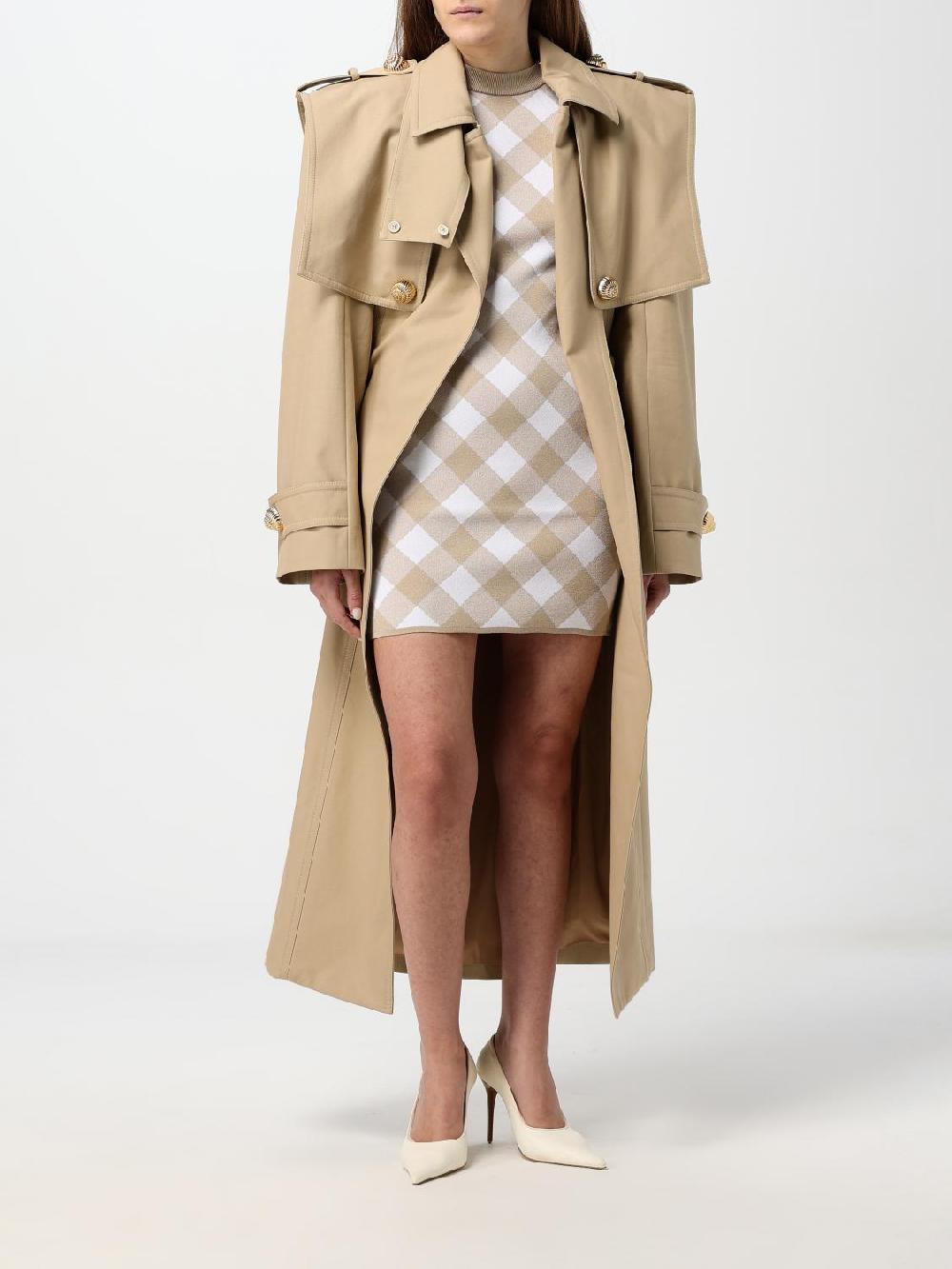 Giglio Trench Balmain In Cotone