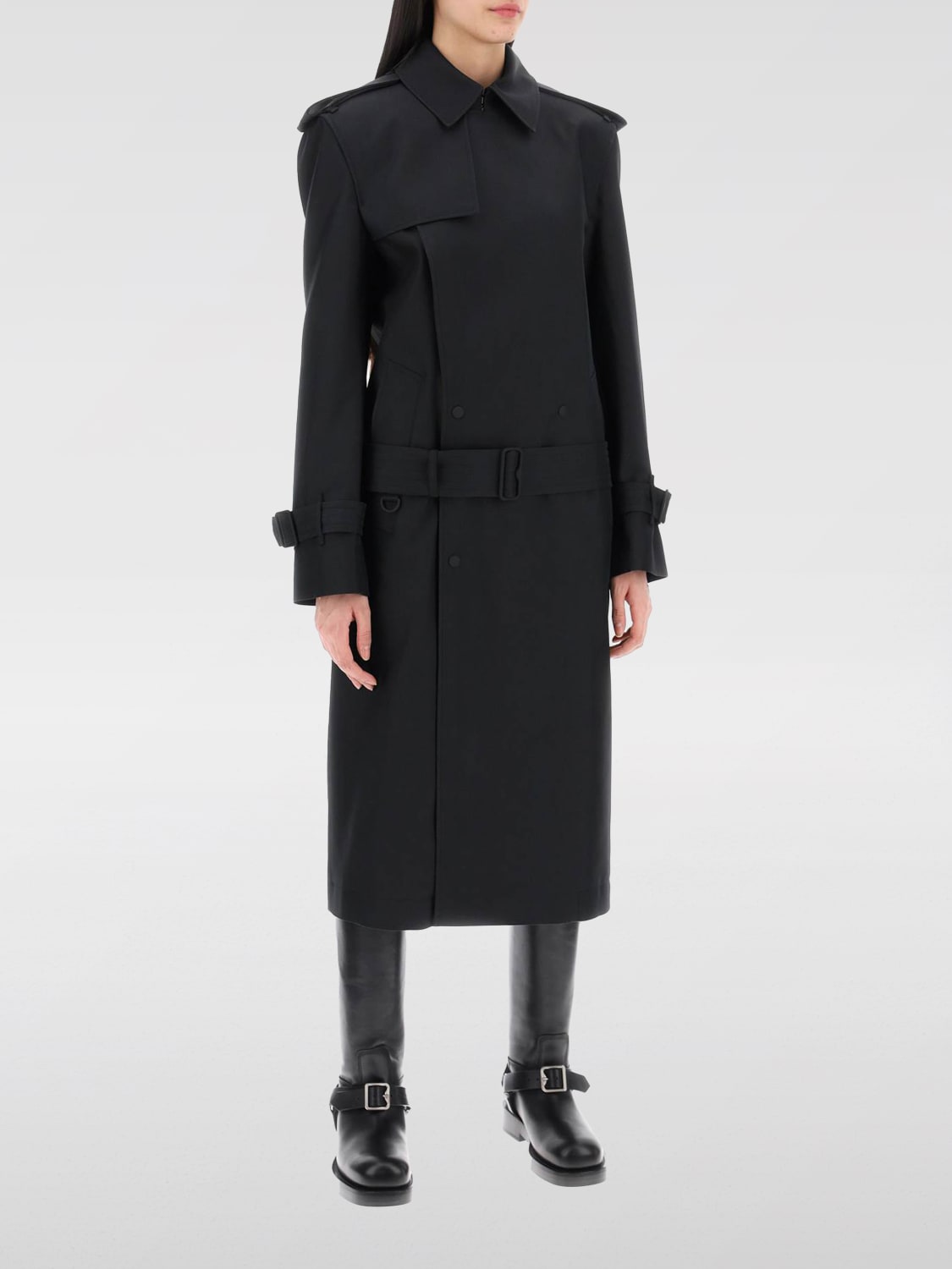 Giglio Trench Burberry In Misto Seta