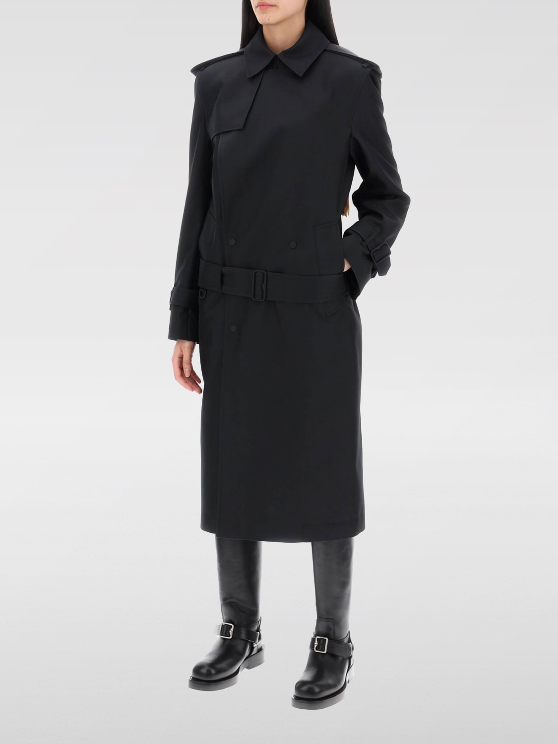 Giglio Trench Burberry In Misto Seta