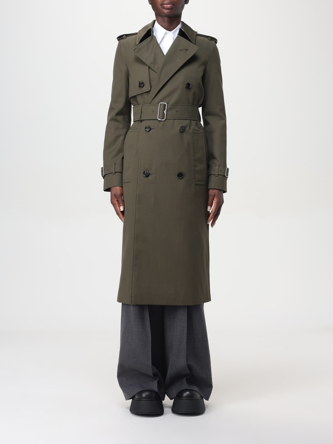 Giglio Trench lungo in misto cotone Burberry