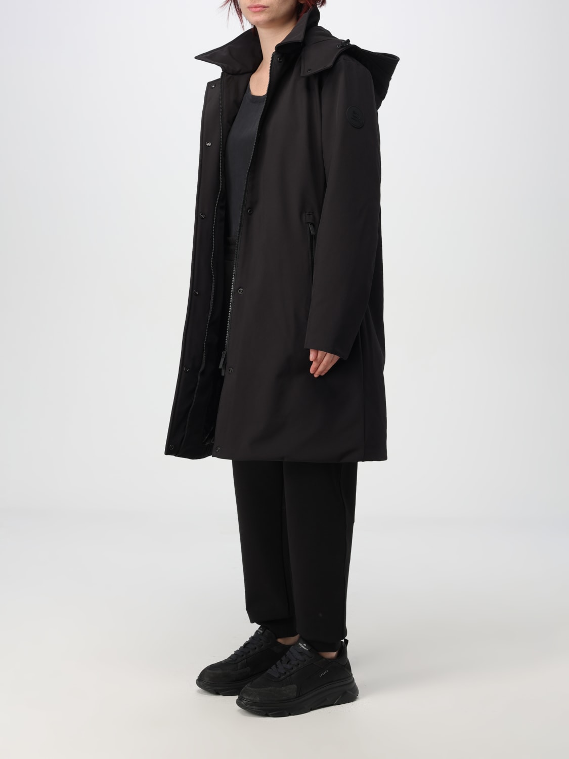 Giglio Trench Woolrich In Tessuto Tecnico