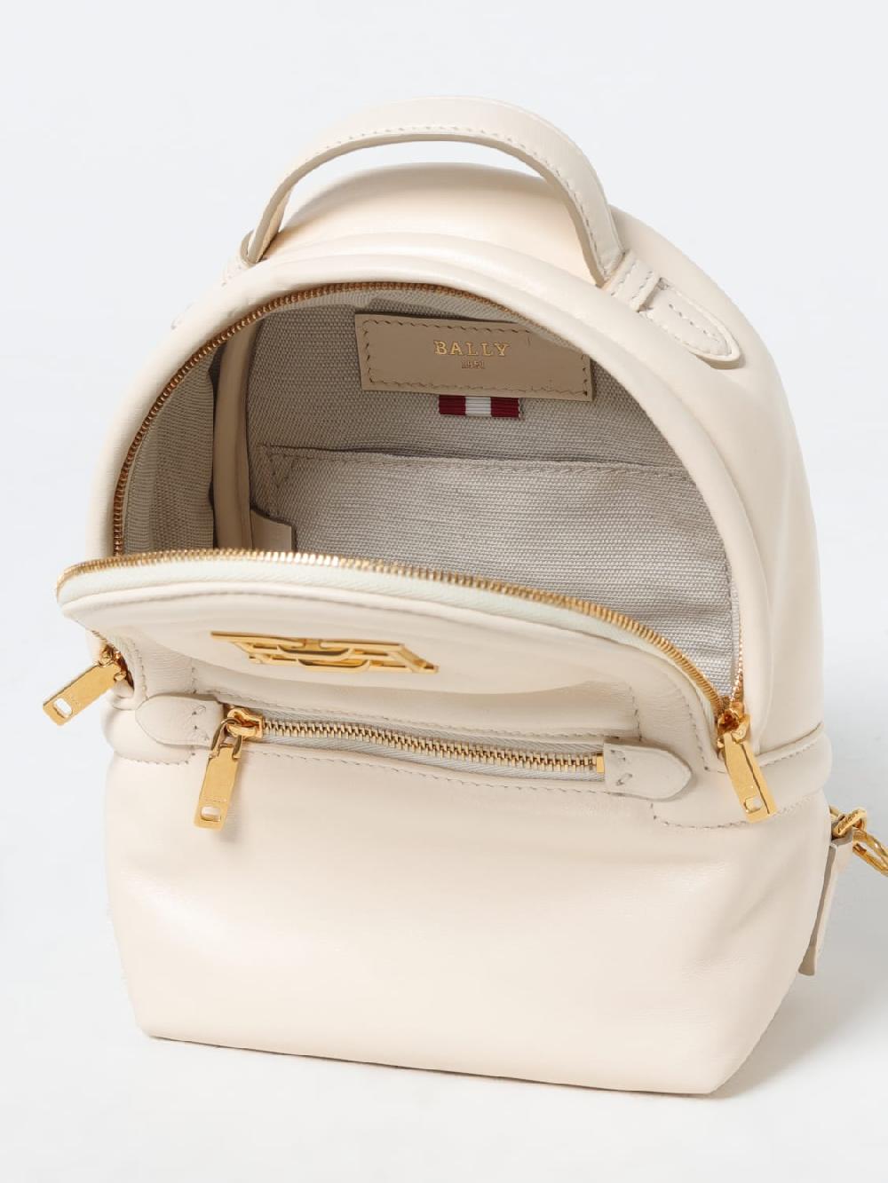 Giglio Zaino Bally In Nappa Con Placca Monogram