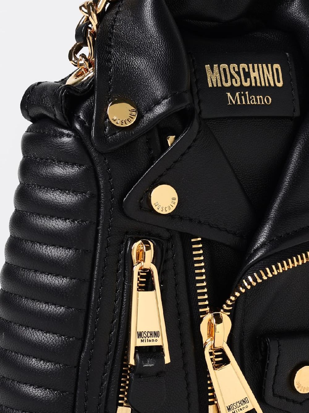 Giglio Zaino Biker Moschino Couture In Pelle