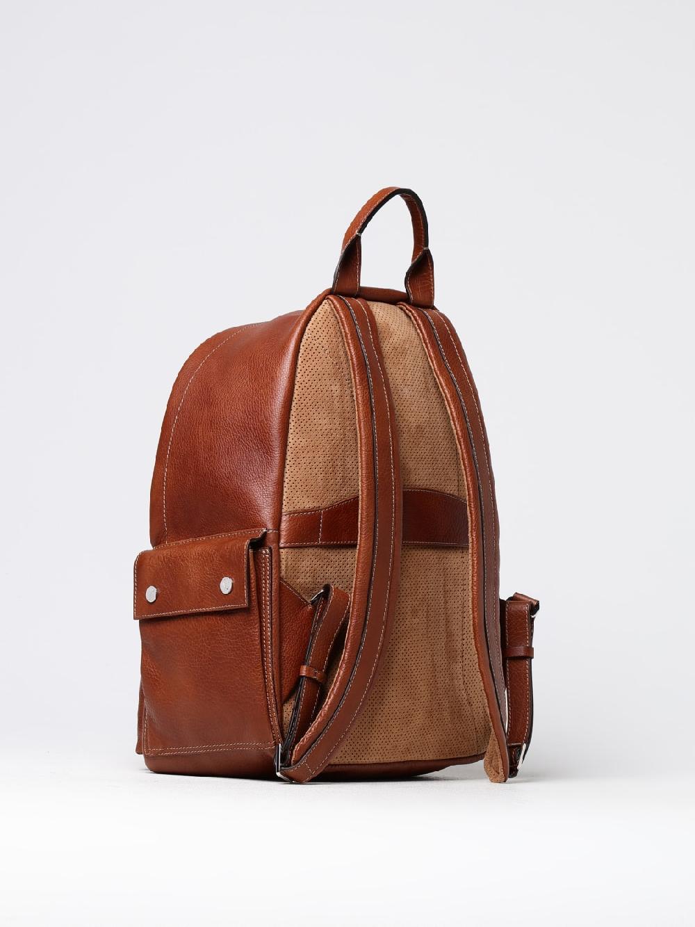 Giglio Zaino Brunello Cucinelli In Pelle A Grana