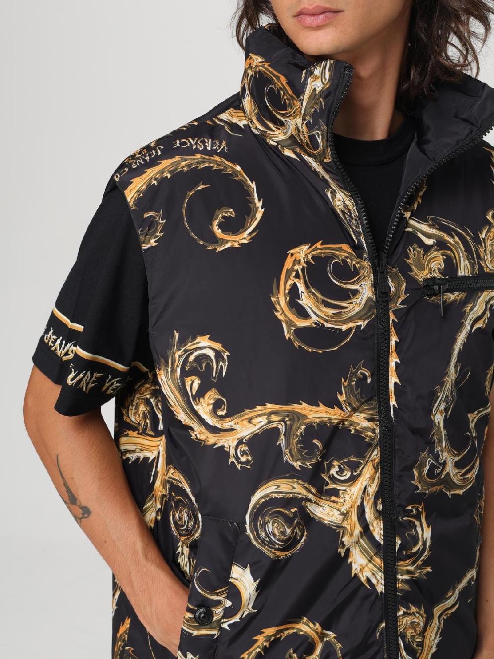 Giglio Gilet Versace Jeans Couture In Nylon Trapuntato