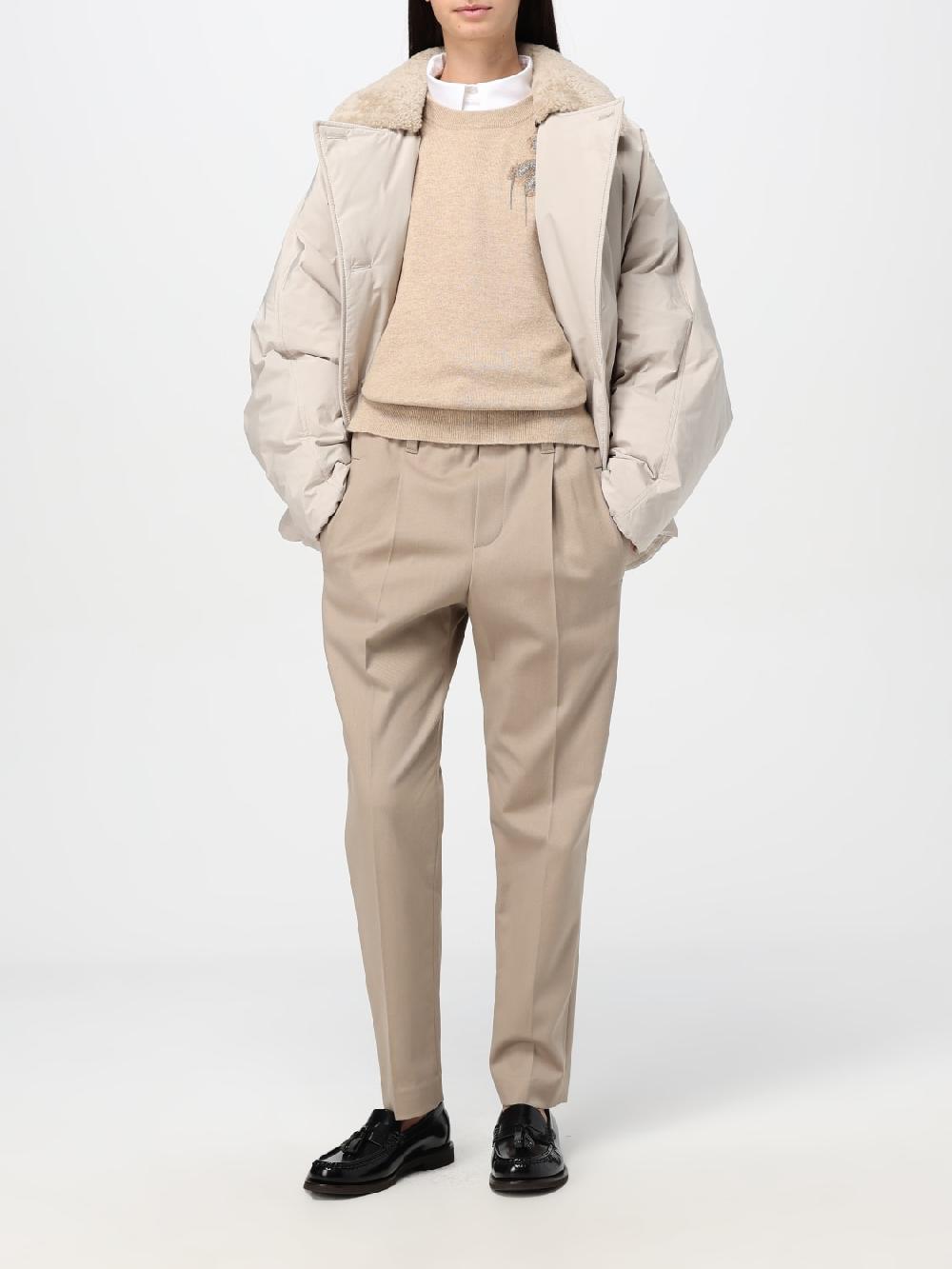 Giglio Giubbotto Brunello Cucinelli In Misto Cotone E Shearling