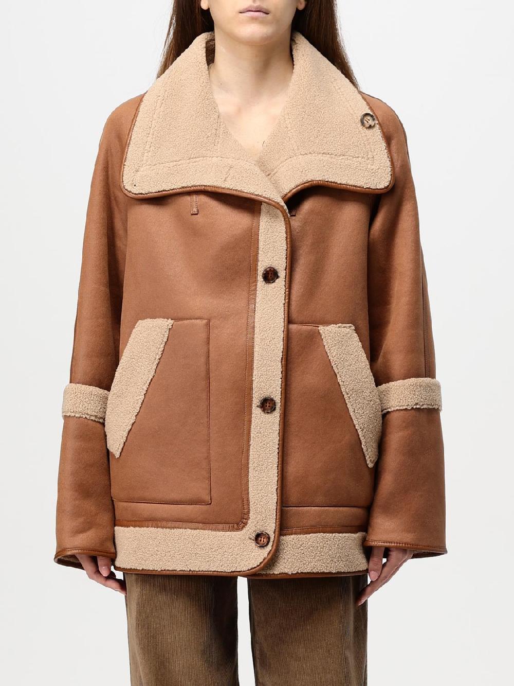 Giglio Giubbotto reversibile Urbancode in pelle sintetica e shearling