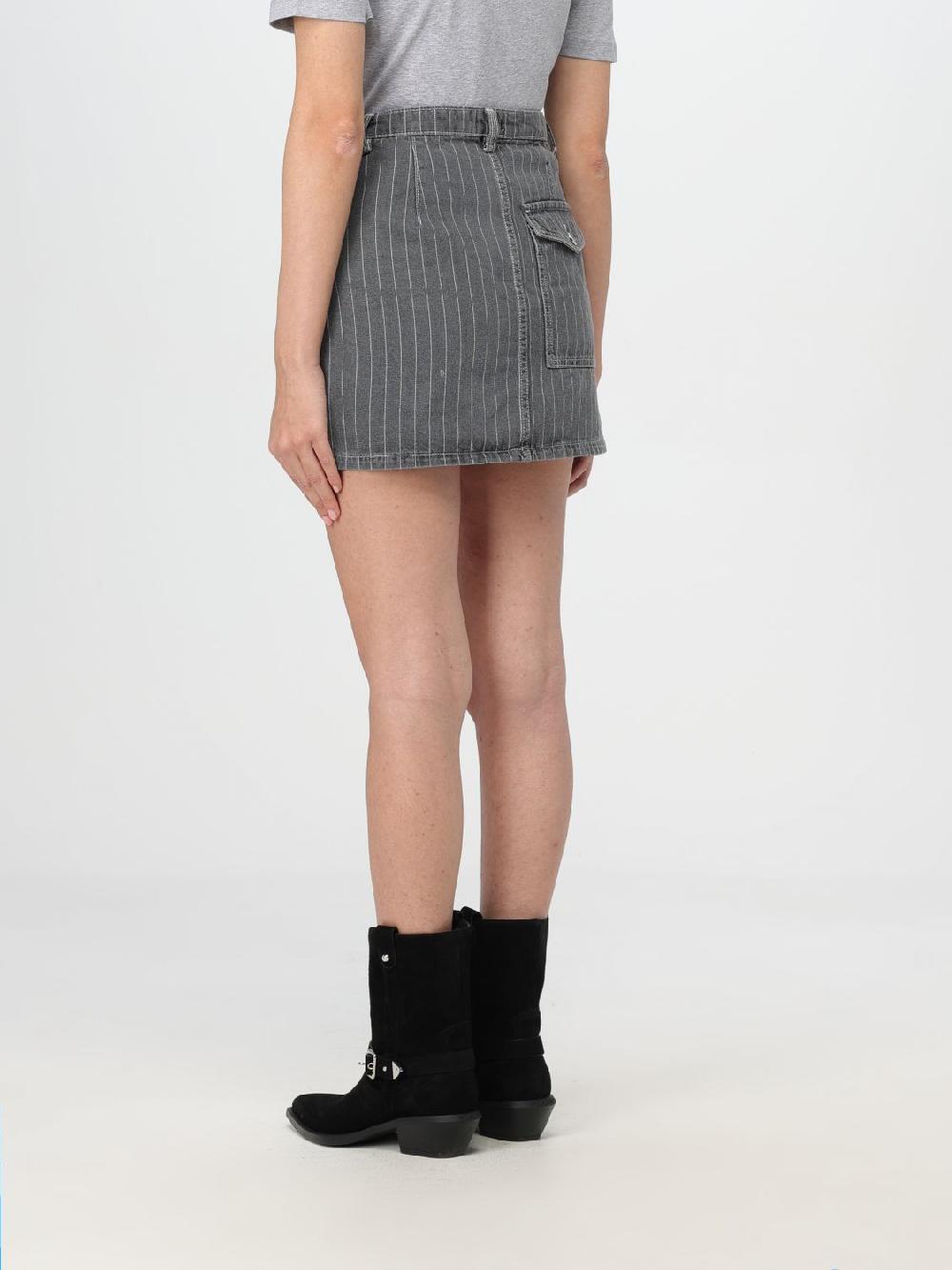 Giglio Gonna Cargo Baum Und Pferdgarten In Denim A Righe
