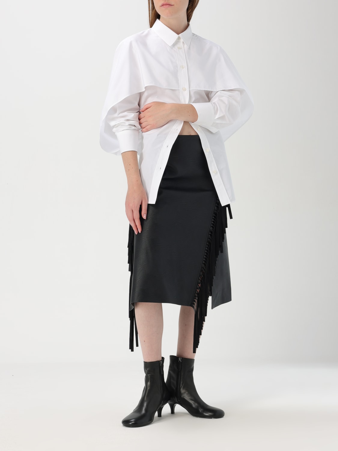 Giglio Gonna Con Frange Asimmetriche Stella McCartney